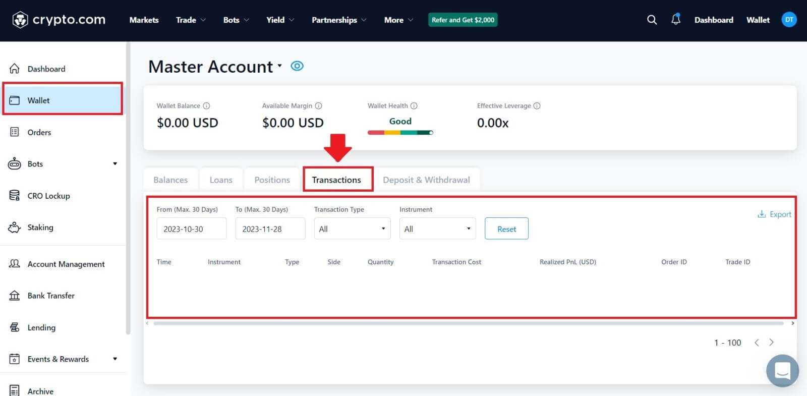 Как да отворите сметка и да депозирате в Crypto.com