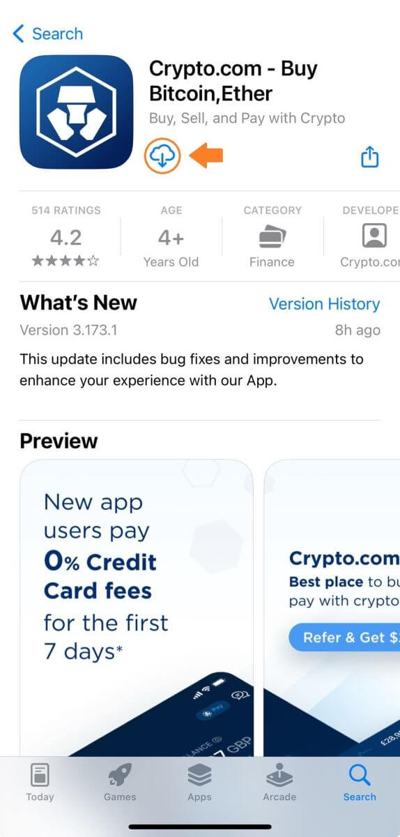 Auala e tatala ai le teugatupe i luga ole Crypto.com Auala e tatala ai le teugatupe i luga ole Crypto.com